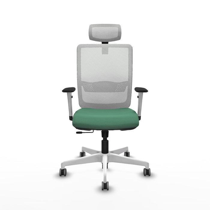 PIQUERAS Y CRESPO Silla de oficina Haches Verde esmeralda y Blanco PIQUERAS Y CRESPO Silla de oficina Haches Verde esmeralda y Blanco