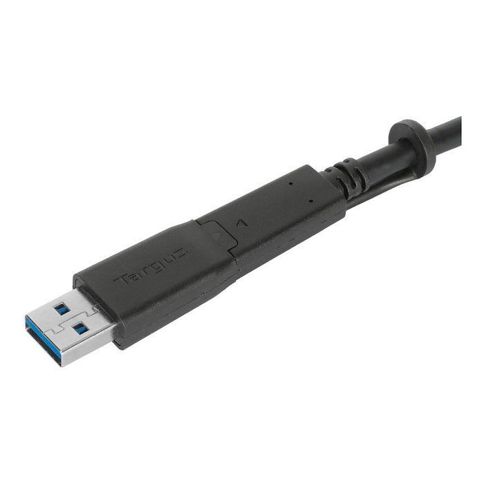 Targus ACC1133GLX Cable Docking 1 m USB-C a USB-C (USB 3.2 Gen 1) con Adaptador USB-A, Negro