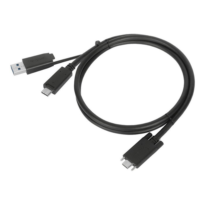 Targus ACC1133GLX Cable Docking 1 m USB-C a USB-C (USB 3.2 Gen 1) con Adaptador USB-A, Negro