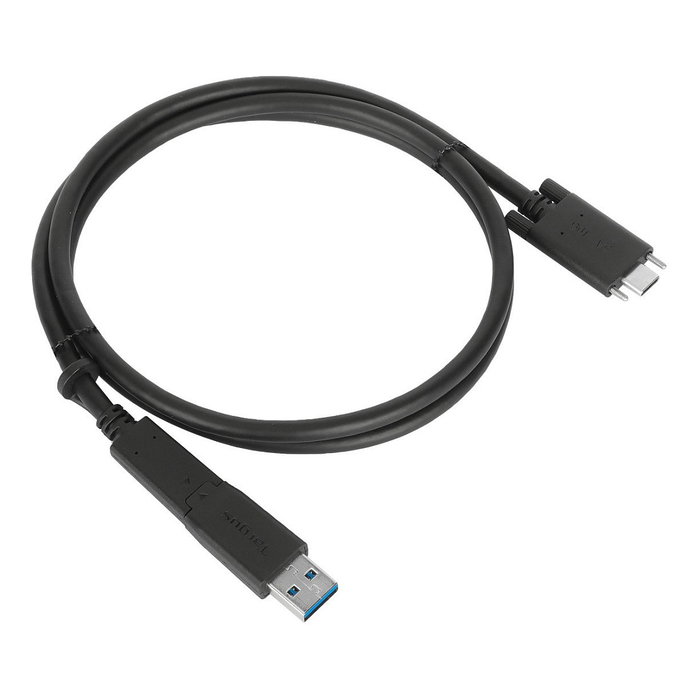 Targus ACC1133GLX Cable Docking 1 m USB-C a USB-C (USB 3.2 Gen 1) con Adaptador USB-A, Negro