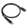 Targus ACC1133GLX Cable Docking 1 m USB-C a USB-C (USB 3.2 Gen 1) con Adaptador USB-A, Negro