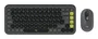 Logitech 920-013118 POP Icon Combo - Kit Teclado y Ratón Bluetooth Inalámbrico Universal QWERTY Español Mini Grafito con Teclas Programables y Material Reciclado