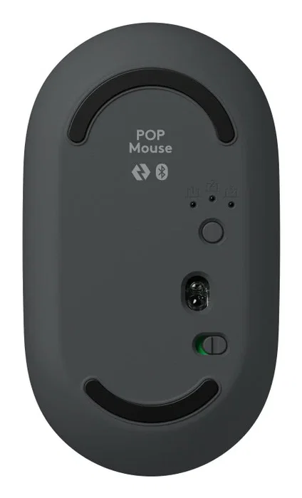 Logitech 920-013118 POP Icon Combo - Kit Teclado y Ratón Bluetooth Inalámbrico Universal QWERTY Español Mini Grafito con Teclas Programables y Material Reciclado