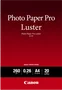 Canon Papel Fotográfico Pro Luster A4 Blanco (20 Hojas) 260 g/m²