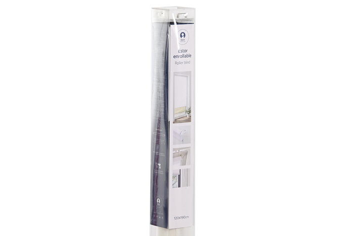 DKD Home Decor Estor Básico Blanco 190 x 120 cm Poliéster PVC 60% Opaco DKD Home Decor Estor Básico Blanco 190 x 120 cm Poliéster PVC 60% Opaco