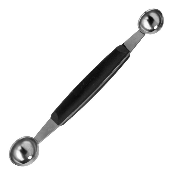 1946 Boleador Doble Inoxidable 1946 Tuttixuno para Hacer Bolas de 2,2-2,5 cm Utensilio Profesional Cocina