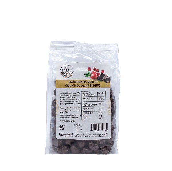 INT SALIM Arándanos Rojos con Chocolate Negro 200g