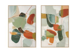 DKD Home Decor Cuadro Lienzo Abstracto 60x3,2x90 Surtido de 2