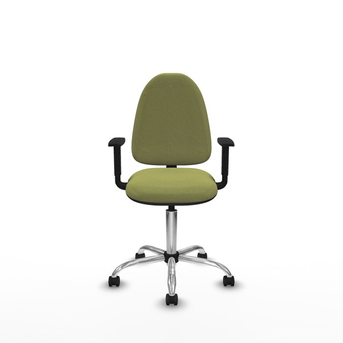 PIQUERAS Y CRESPO Silla de oficina Aýna Verde oliva con Brazos 1D