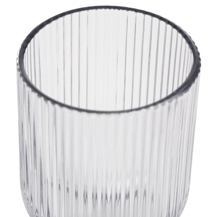 Day Vaso Rayas de Vidrio 260 ml Apto Lavavajillas Decorativo