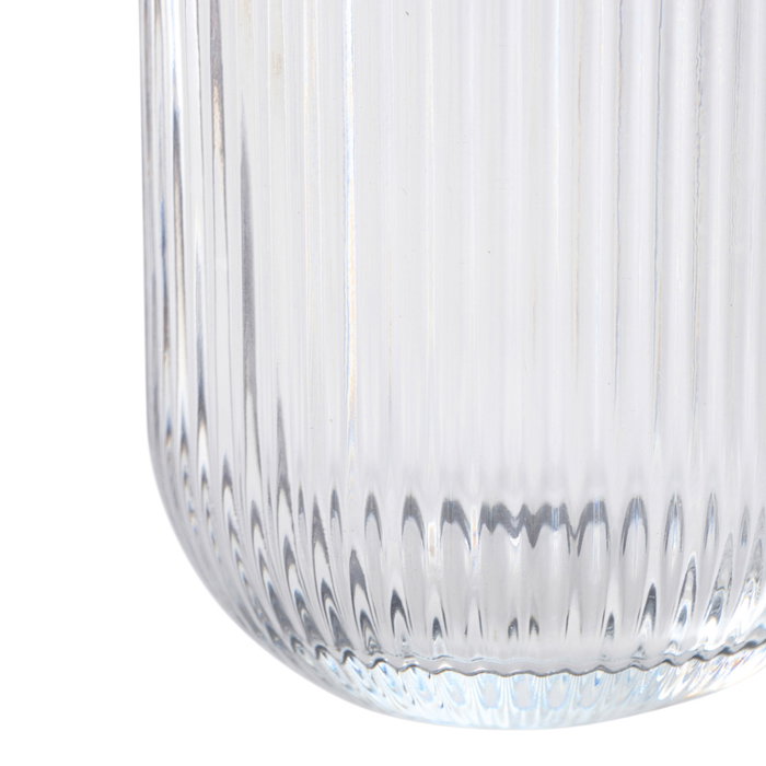 Day Vaso Rayas de Vidrio 260 ml Apto Lavavajillas Decorativo