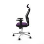PIQUERAS Y CRESPO Silla de oficina Jorquera con mecanismo Sincro, Morado y Negro
