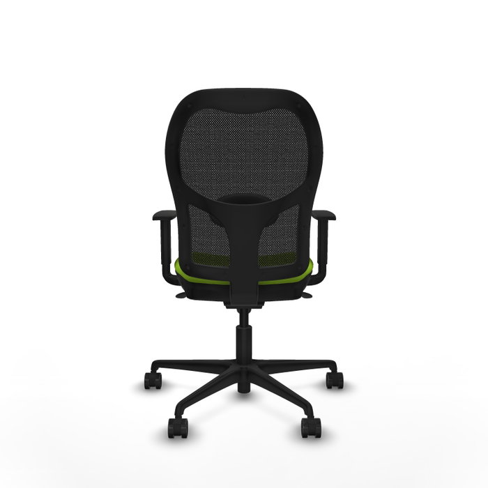PIQUERAS Y CRESPO Silla de oficina Jorquera con mecanismo Sincro, Pistacho y Negro