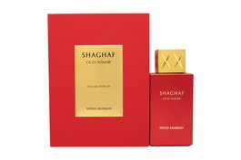 Swiss Arabian Shaghaf Oud Ahmar Eau de Parfum Vapo 75 ml - Fragancia con notas de tabaco, manzana, pachulí, sándalo, vainilla y almizcle