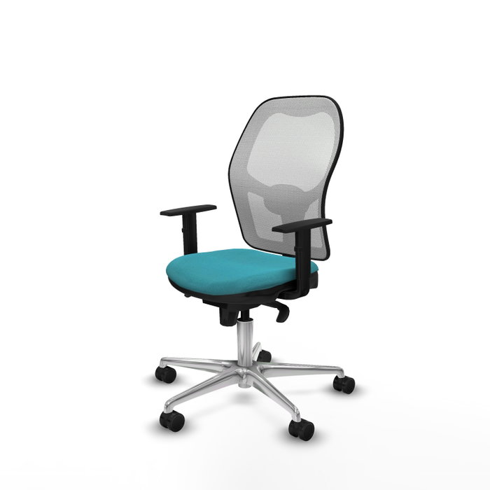 PIQUERAS Y CRESPO Silla de oficina Jorquera con mecanismo Sincro, Turquesa y Blanco PIQUERAS Y CRESPO Silla de oficina Jorquera con mecanismo Sincro, Turquesa y Blanco