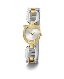 Guess Reloj GW0683L6 con caja dorada y correa gris