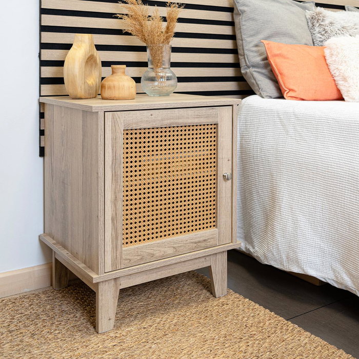 Mesilla con Puerta Rejilla Moa Vinthera 48 X 40 X 60 cm Mesilla con Puerta Rejilla Moa Vinthera 48 X 40 X 60 cm