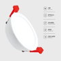 GSC Evolution Aro redondo empotrable compacto LED Lumati 4W Blanco