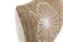 DKD Home Decor Cojín Bordado Natural y Blanco 50x15x30 cm