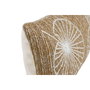 DKD Home Decor Cojín Bordado Natural y Blanco 50x15x30 cm