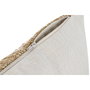 DKD Home Decor Cojín Bordado Natural y Blanco 50x15x30 cm