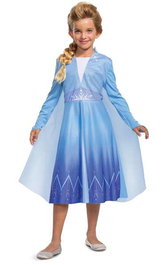 Jakks Pacific Disfraz Frozen Elsa de Viaje Básico Talla XS (3-4 años) - Modelos Surtidos