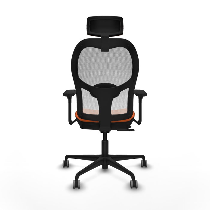PIQUERAS Y CRESPO Silla de oficina Jorquera Sincro/Traslack Naranja/Blanco PIQUERAS Y CRESPO Silla de oficina Jorquera Sincro/Traslack Naranja/Blanco