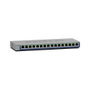 NETGEAR GS116GE Switch de Red Gigabit Ethernet No Administrado L2, 16 Puertos (10/100/1000), Con Calidad de Servicio QoS, VLAN y Montaje de Escritorio, Color Negro