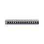 NETGEAR GS116GE Switch de Red Gigabit Ethernet No Administrado L2, 16 Puertos (10/100/1000), Con Calidad de Servicio QoS, VLAN y Montaje de Escritorio, Color Negro