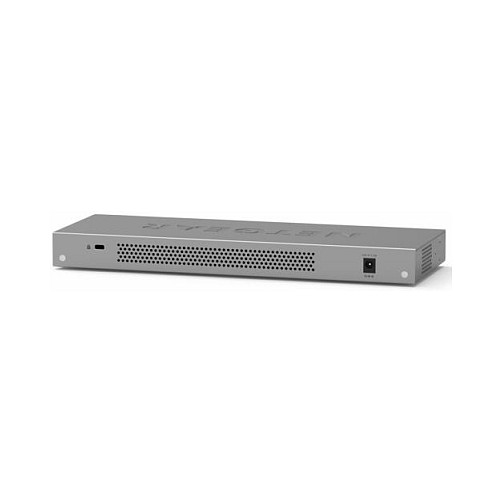 NETGEAR GS116GE Switch de Red Gigabit Ethernet No Administrado L2, 16 Puertos (10/100/1000), Con Calidad de Servicio QoS, VLAN y Montaje de Escritorio, Color Negro