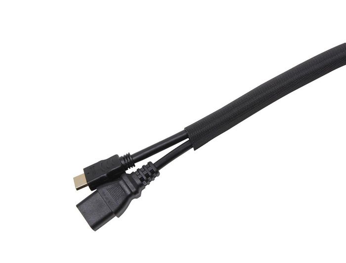 Vivolink Funda trenzada de gestión de cables autoenvolvente negra Ø10 mm rollo de 25 m para organización eléctrica Vivolink Funda trenzada de gestión de cables autoenvolvente negra Ø10 mm rollo de 25 m para organización eléctrica