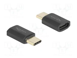 DeLOCK Adaptador USB Type-C™ 40 Gbps PD 3.1 240 W 8K 60 Hz Antracita