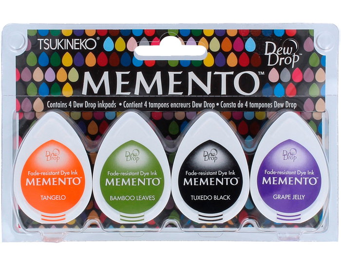 Tsukineko Set 4 almohadillas de tinta gota MEMENTO confites Tsukineko Set 4 almohadillas de tinta gota MEMENTO confites