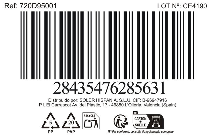 La Mediterranea Bol Aperitivo Ass.Col 12x4.2 cm "Pica-Pica" (24 Unidades)