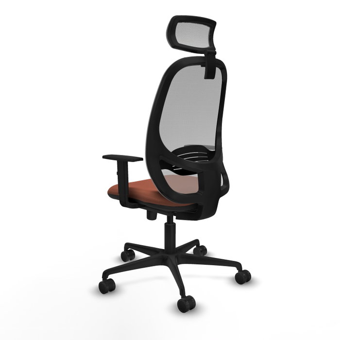 PIQUERAS Y CRESPO Silla de oficina Cilanco con mecanismo Sincro, Tela Marrón y Malla Gris PIQUERAS Y CRESPO Silla de oficina Cilanco con mecanismo Sincro, Tela Marrón y Malla Gris