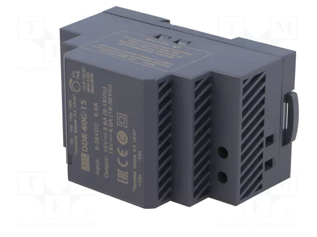 MEAN WELL DDR-60G-15 Convertidor DC/DC 60W 15VDC MEAN WELL DDR-60G-15 Convertidor DC/DC 60W 15VDC