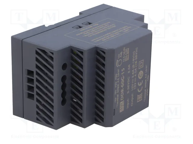 MEAN WELL DDR-60G-15 Convertidor DC/DC 60W 15VDC MEAN WELL DDR-60G-15 Convertidor DC/DC 60W 15VDC
