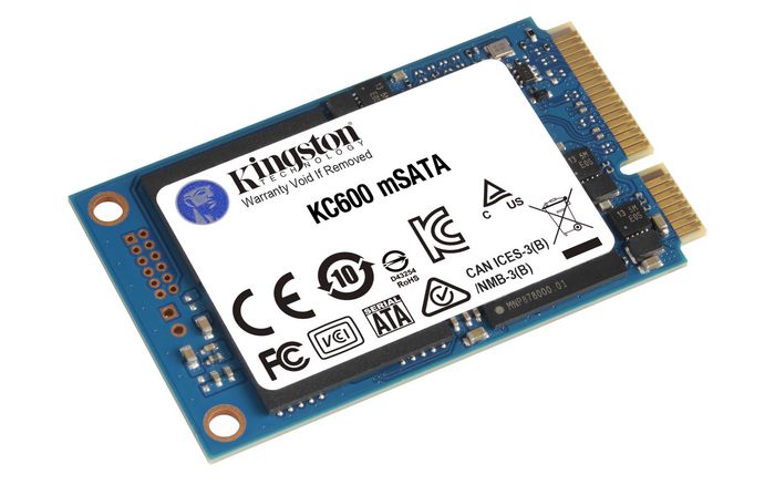 Kingston KC600 256GB mSATA 3D TLC XTS-AES 256-bit SSD