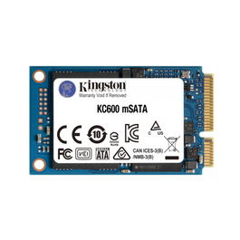 Kingston KC600 Disco Duro Interno SSD mSATA SATA III 256GB, 550MB/s Lectura, 500MB/s Escritura, 3D TLC, Cifrado AES-256 bits