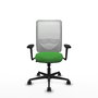 PIQUERAS Y CRESPO Silla de oficina Zulema con Mecanismo Sincro, Verde y Blanco