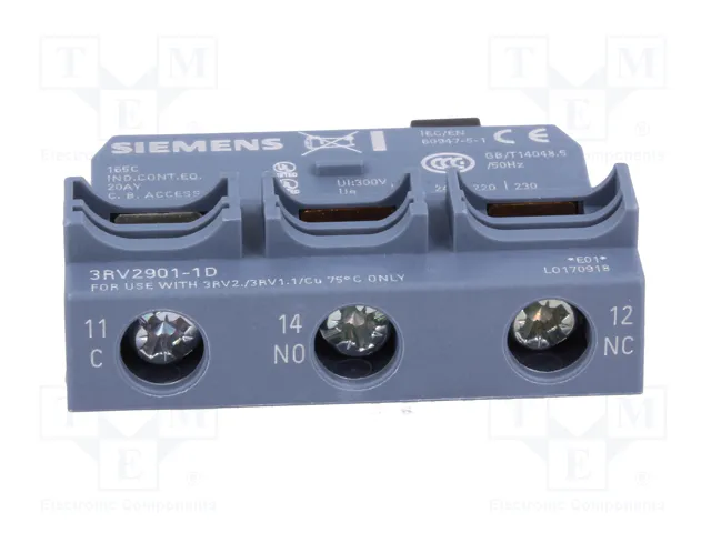 SIEMENS 3RV2901-1D Contactos Auxiliares CO SIEMENS 3RV2901-1D Contactos Auxiliares CO