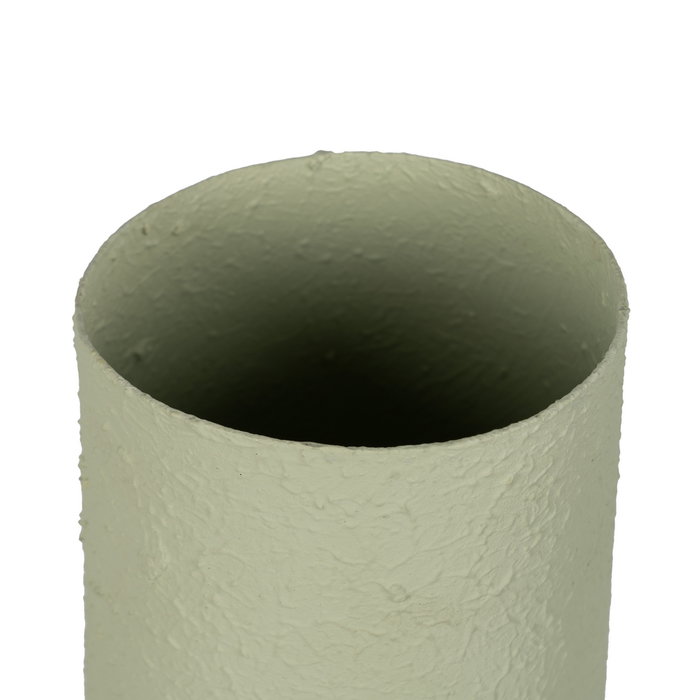 Jarrón Verde Claro Metal 26 X 26 X 53 cm