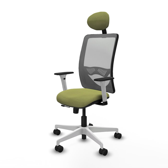 PIQUERAS Y CRESPO Silla de oficina Zulema Verde oliva y Gris PIQUERAS Y CRESPO Silla de oficina Zulema Verde oliva y Gris
