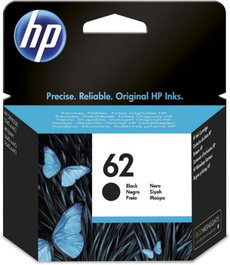 HP Cartucho de Tinta Original 62 Negro C2P04AE