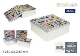 Inde Estuche Metal Herramientas 23.7 cm x 8.9 cm x 22.3 cm (12 Unidades)