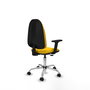 PIQUERAS Y CRESPO Silla de oficina Algarra Amarillo con Base Cromada