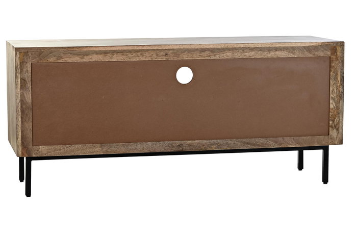 DKD Home Decor Mueble TV Negro Marron 40 x 55 x 125 cm DKD Home Decor Mueble TV Negro Marron 40 x 55 x 125 cm