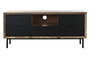 DKD Home Decor Mueble TV Negro Marron 40 x 55 x 125 cm