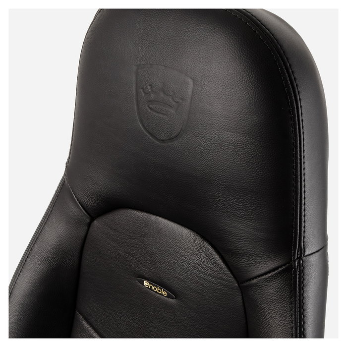 Noblechairs ICON Echtleder Gaming Stuhl schwarz/schwarz