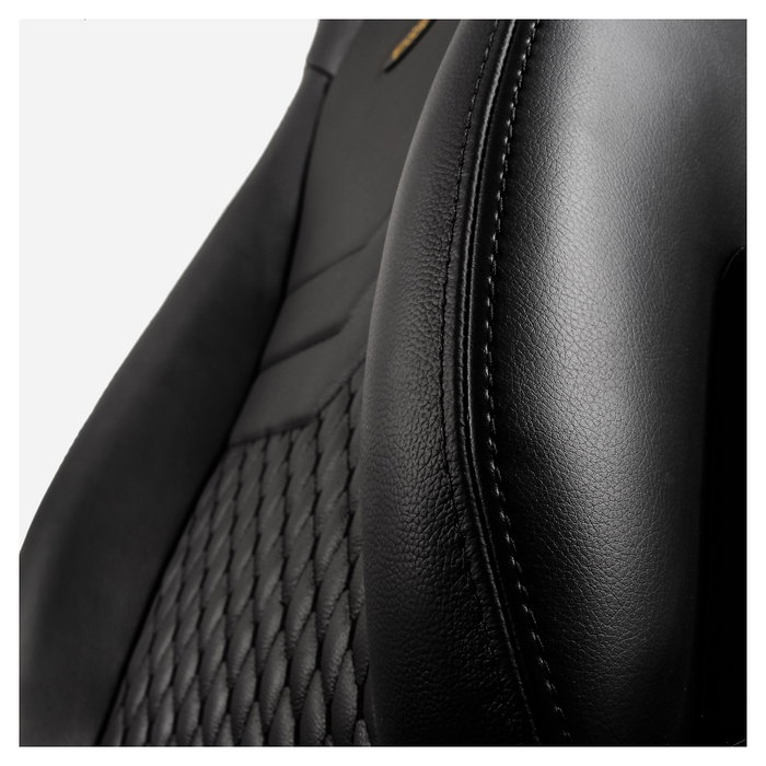 Noblechairs ICON Echtleder Gaming Stuhl schwarz/schwarz